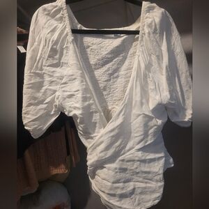 Plus Size XL White Side Knot Shirt/ Top! Brand New and Unused